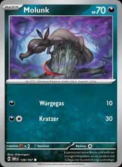 Molunk card in German