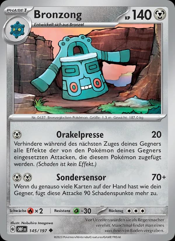Bronzong card in German
