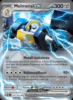 Melmetal-ex card in German