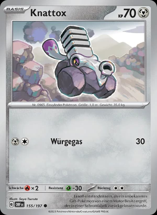 Knattox card in German
