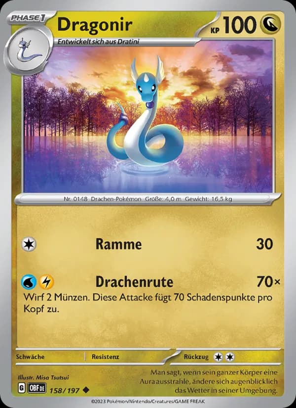 Dragonir card in German