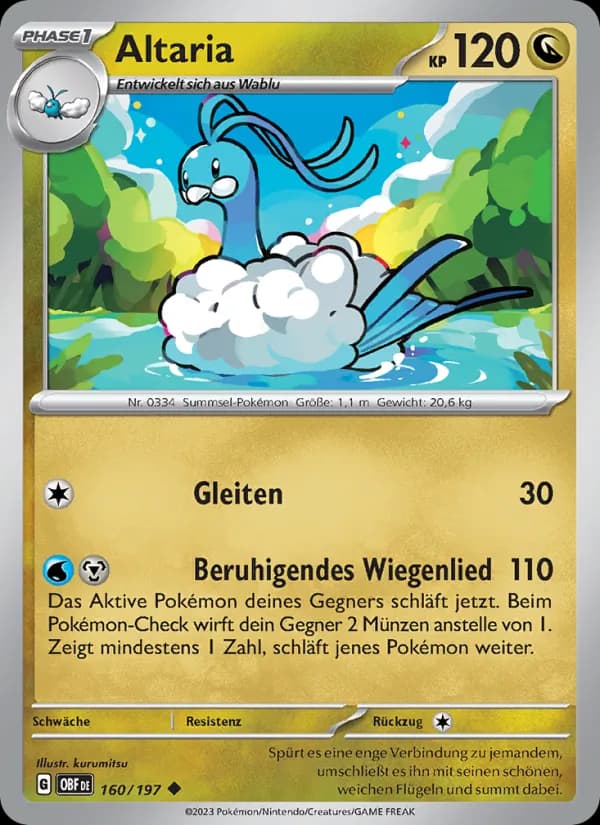 Altaria card in German