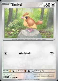 Taubsi card in German