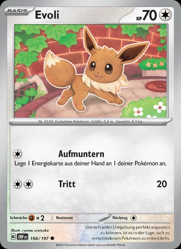 Evoli card in German