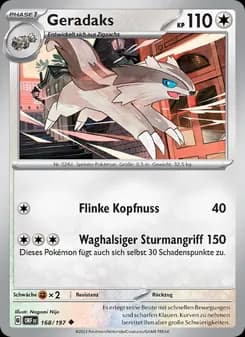 Geradaks card in German
