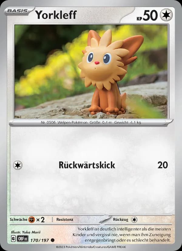 Yorkleff card in German