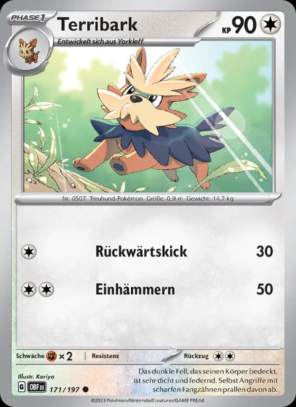 Terribark card in German