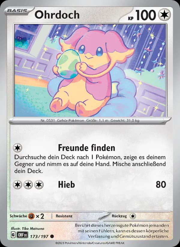Ohrdoch card in German