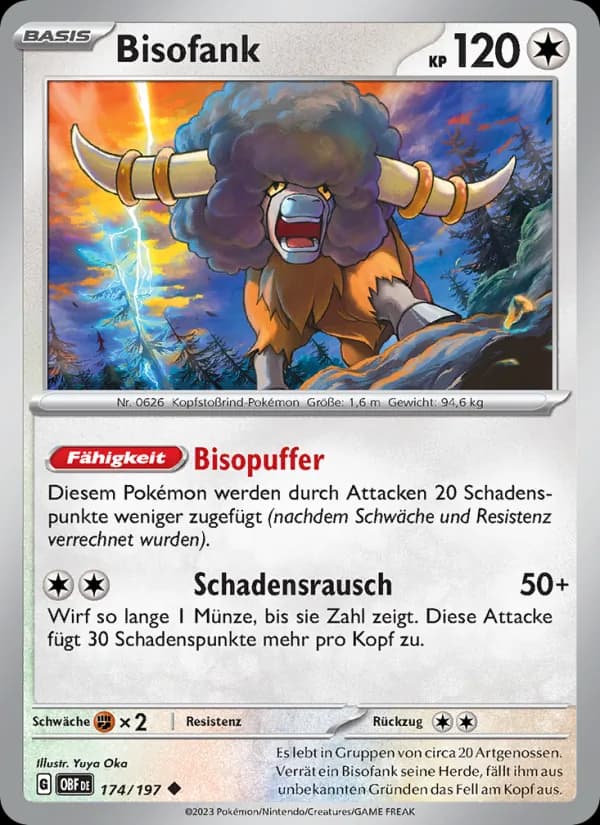 Bisofank card in German