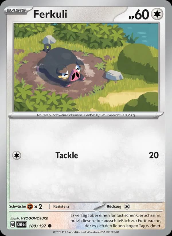 Ferkuli card in German