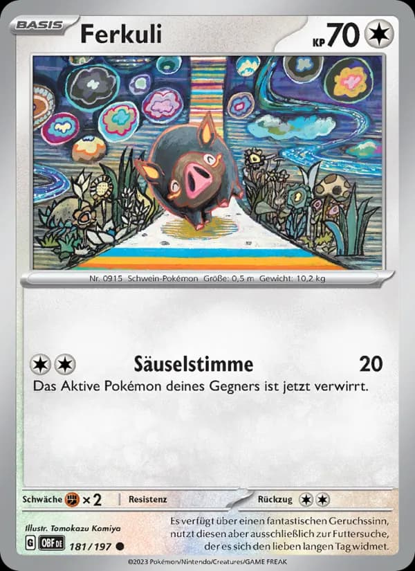 Ferkuli card in German