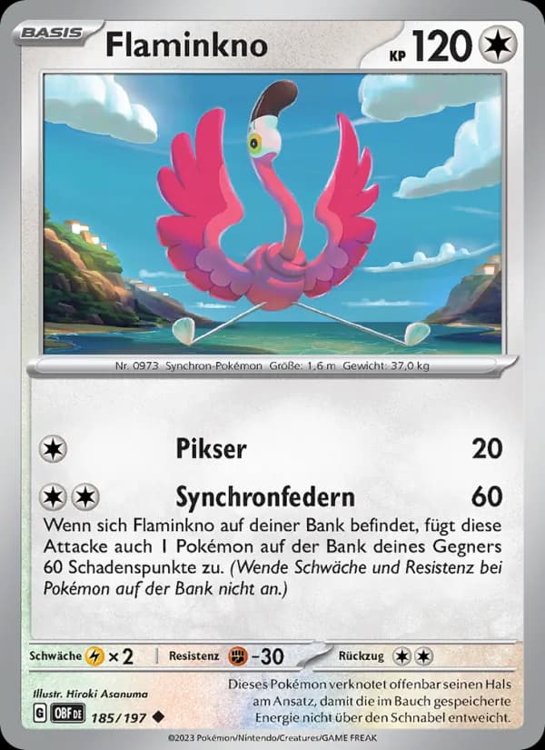 Flaminkno card in German