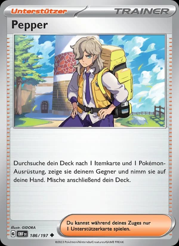 Pepper card in German