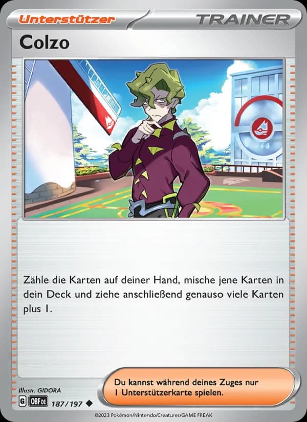 Colzo card in German