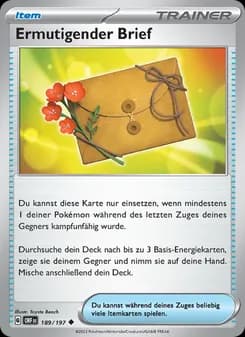 Ermutigender Brief card in German