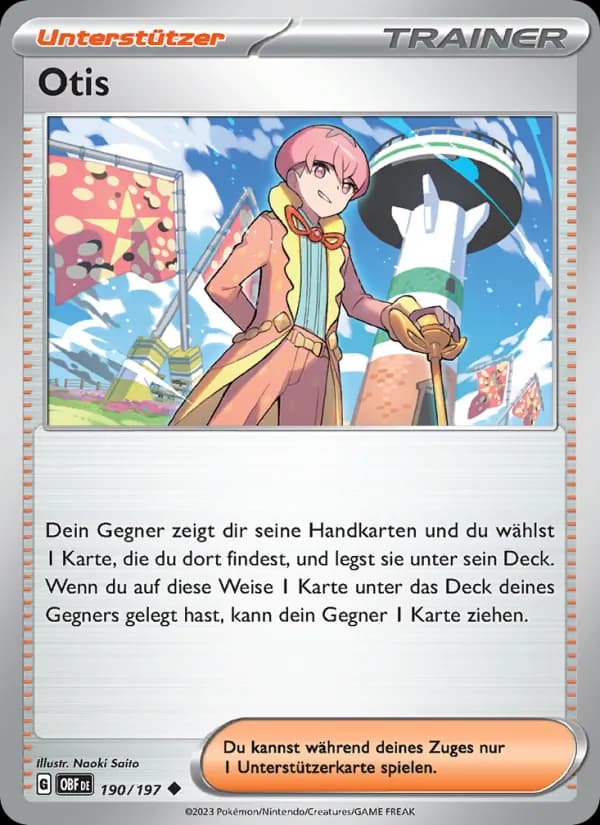 Otis card in German