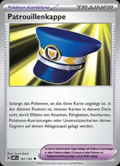 Patrouillenkappe card in German