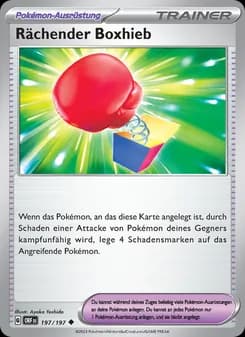 Rächender Boxhieb card in German
