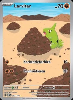 Larvitar card in German