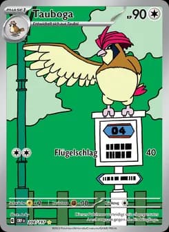 Tauboga card in German