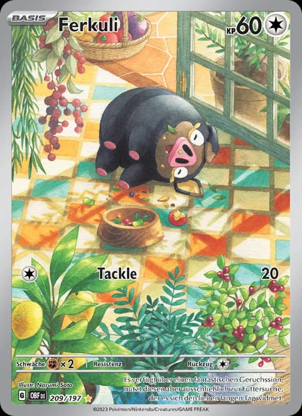 Ferkuli card in German