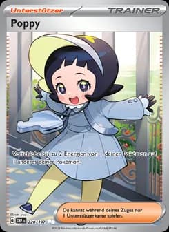 Poppy card in German