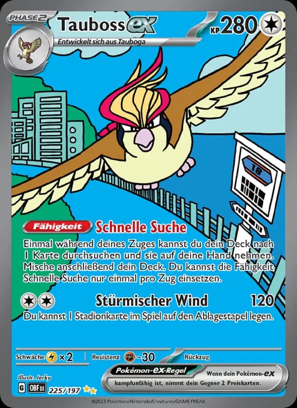 Tauboss-ex card in German