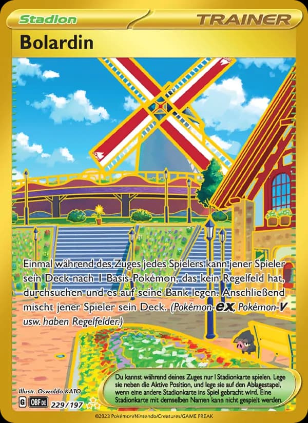 Bolardin card in German