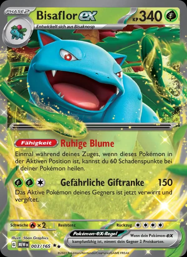 Bisaflor-ex card in German