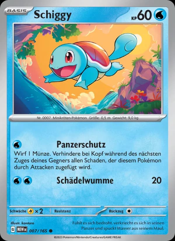 Schiggy card in German