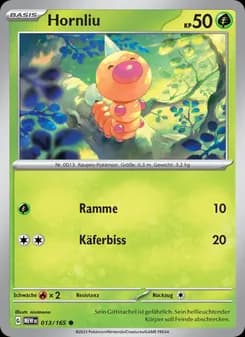 Hornliu card in German