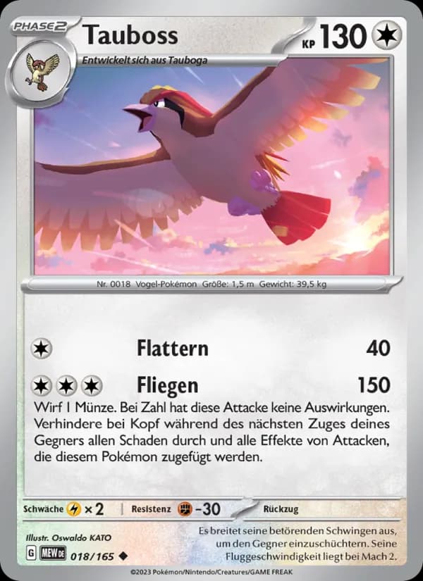 Tauboss card in German