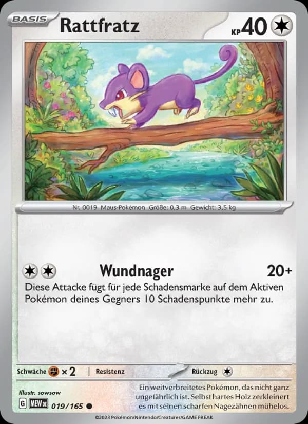 Rattfratz card in German