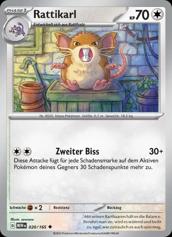 Rattikarl card in German