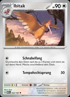 Ibitak card in German