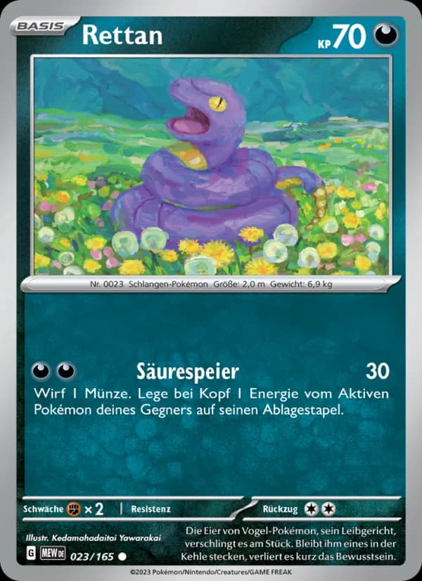 Rettan card in German