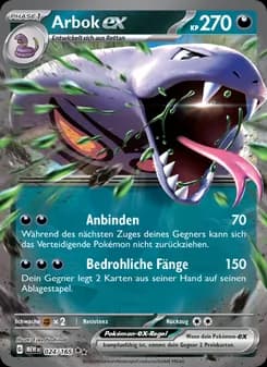 Arbok-ex card in German