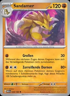 Sandamer card in German