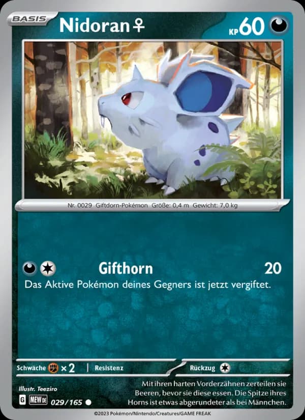 Nidoran♀ card in German