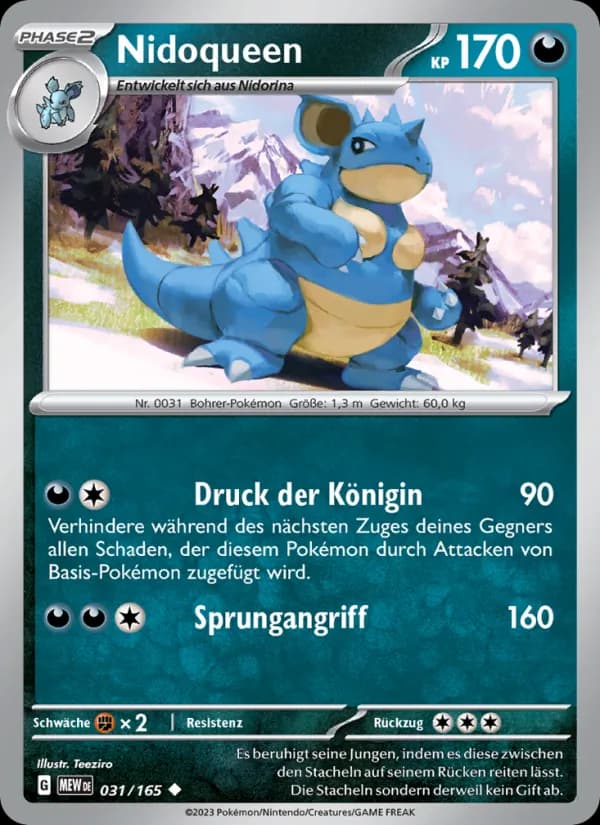 Nidoqueen card in German