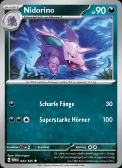 Nidorino card in German