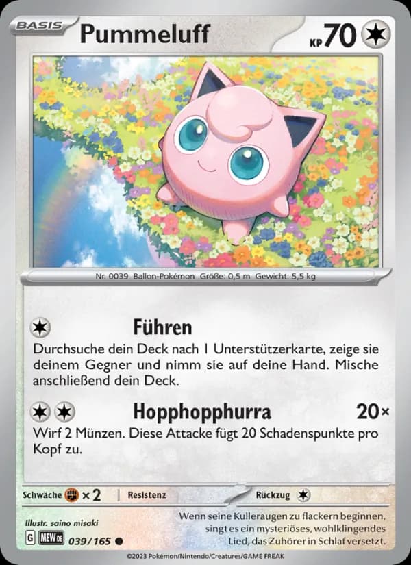 Pummeluff card in German