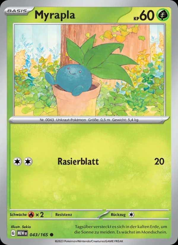 Myrapla card in German