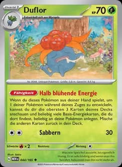 Duflor card in German