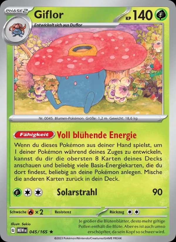 Giflor card in German