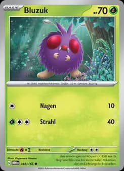 Bluzuk card in German