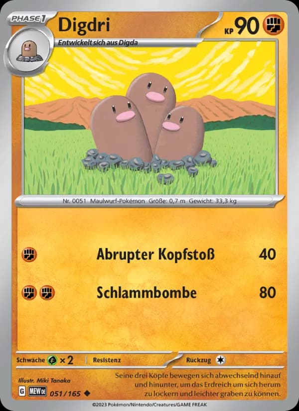 Digdri card in German