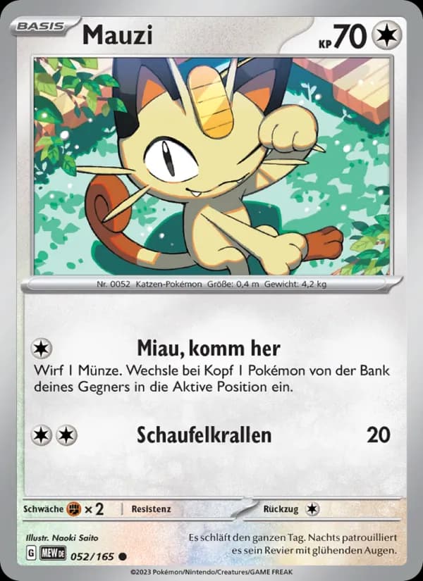 Mauzi card in German