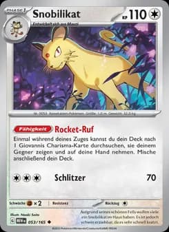 Snobilikat card in German