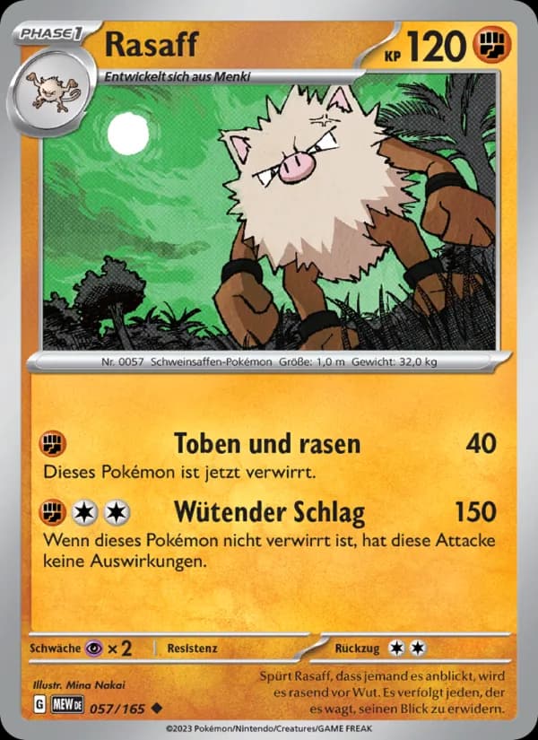 Rasaff card in German